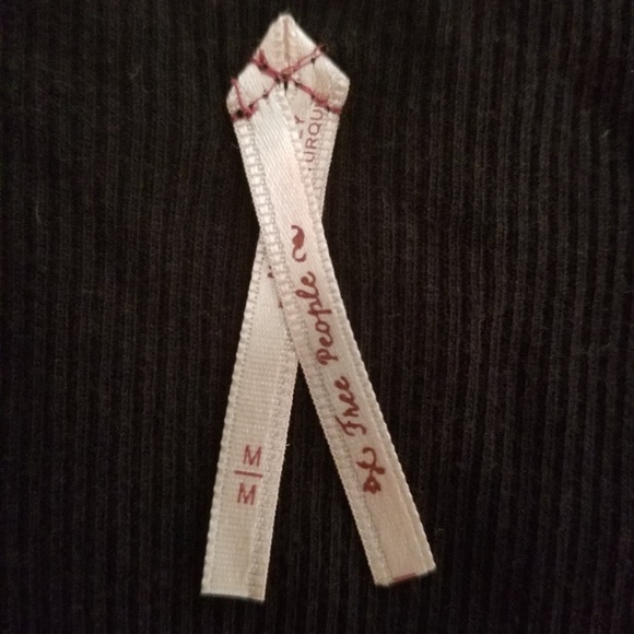 Free People Long-Sleeve Tee Black Medium - Picture 4 of 5